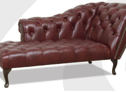 Chesterfield Lounger Chaise Longues Couch Sofa Leather Sofa Textile with KristAll n new